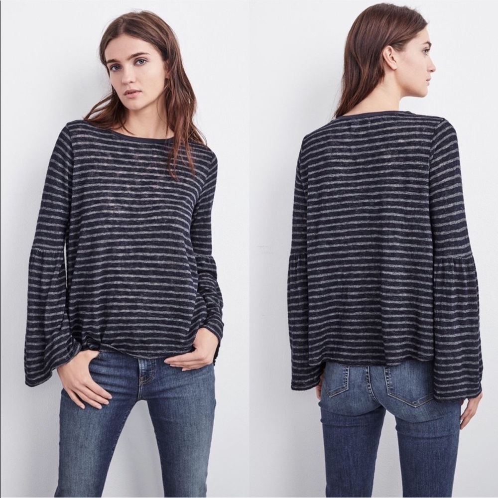 Velvet by Graham & Spencer Zabrina Bell Sleeve Top